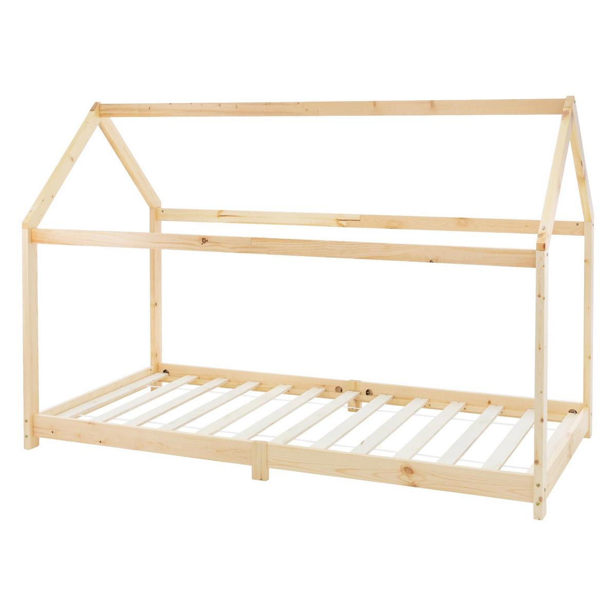 KINDERBETT mit Dach 90x200 cm Natur - Naturfarben, Holz (90/200cm) - ML-DESIGN