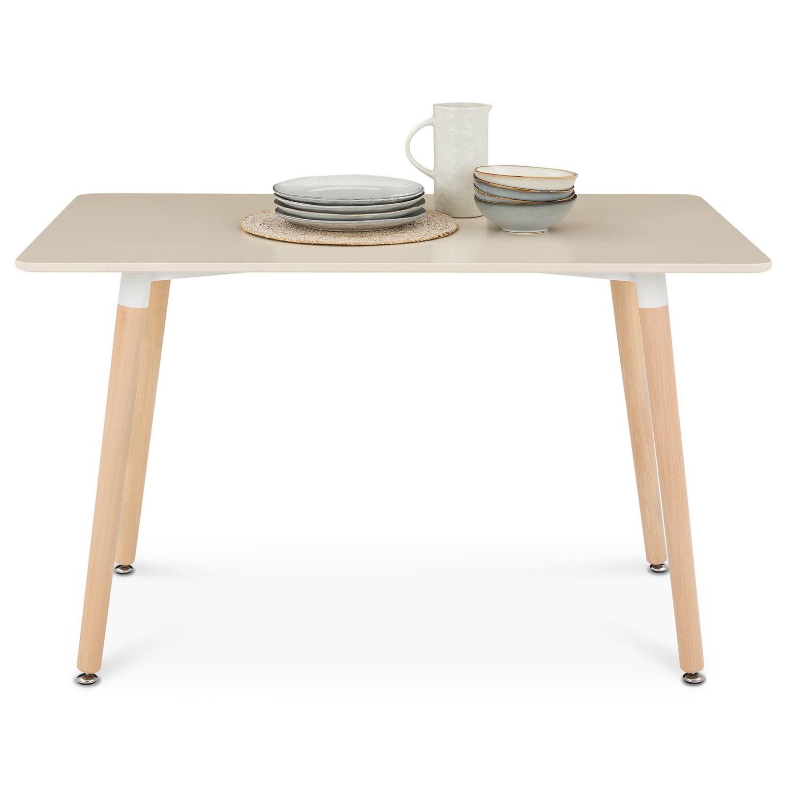ESSTISCH SHANNON cremeweiß - Creme, Holz/Holzwerkstoff (70/120/75cm) - IDIMEX