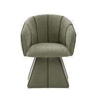 DREHSTUHL 360° Chenille Ergonomischer Sessel Wohnzimmer & Schlafzimmer - Olivgrün, Textil (56/74.5/54cm) - Urban Meuble
