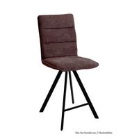 THEKENSTUHL (2er-Set) Deliane 47x109x60 Schwarz/Braun - Schwarz/Braun, Kunststoff (60/109/47cm) - 58aufmkessel