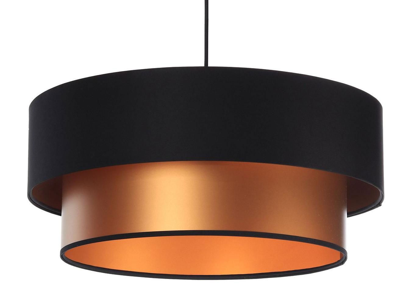 HÄNGELEUCHTE Kupfer 50/20 cm - Schwarz/Kupferfarben, Kunststoff (50/1/20cm) - ONZENO