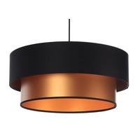 HÄNGELEUCHTE Kupfer 40/20 cm - Schwarz/Kupferfarben, Kunststoff (40/1/20cm) - ONZENO