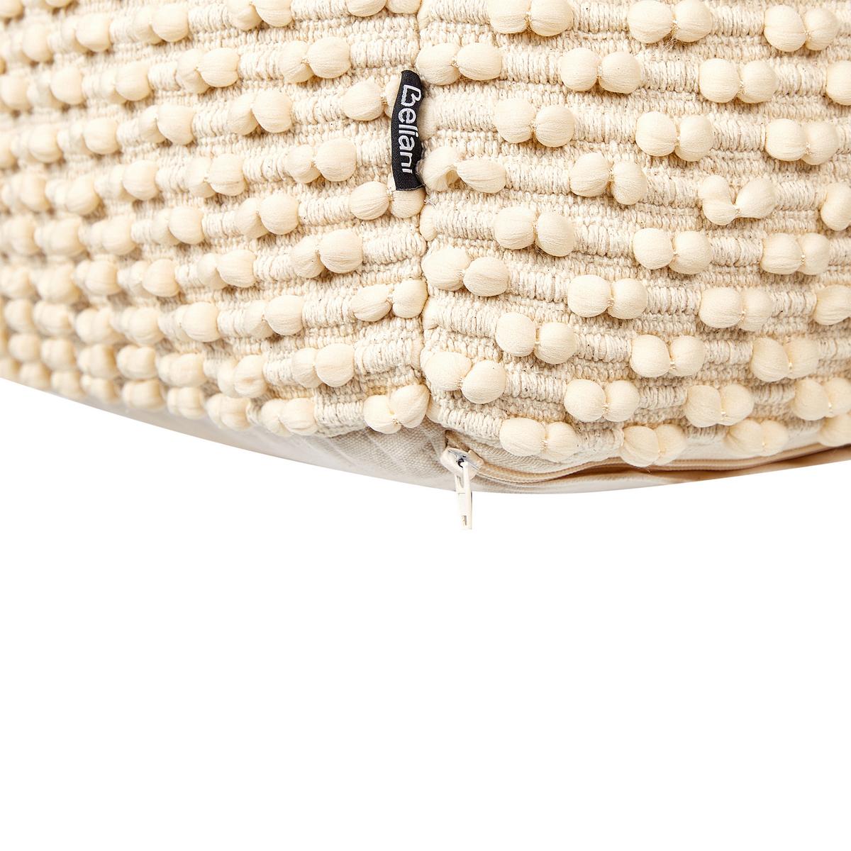 POUF Hellbeige Kingri - Beige, Naturmaterialien (50/35/50cm) - Beliani