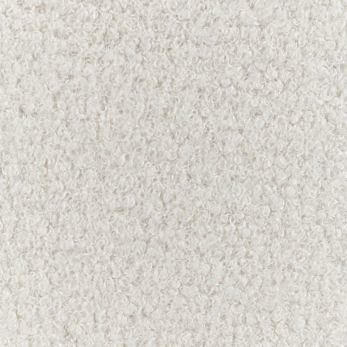 SESSEL Bouclé Hellbraun/Weiß Esrum - Weiß, Textil (62/79/80cm) - Beliani