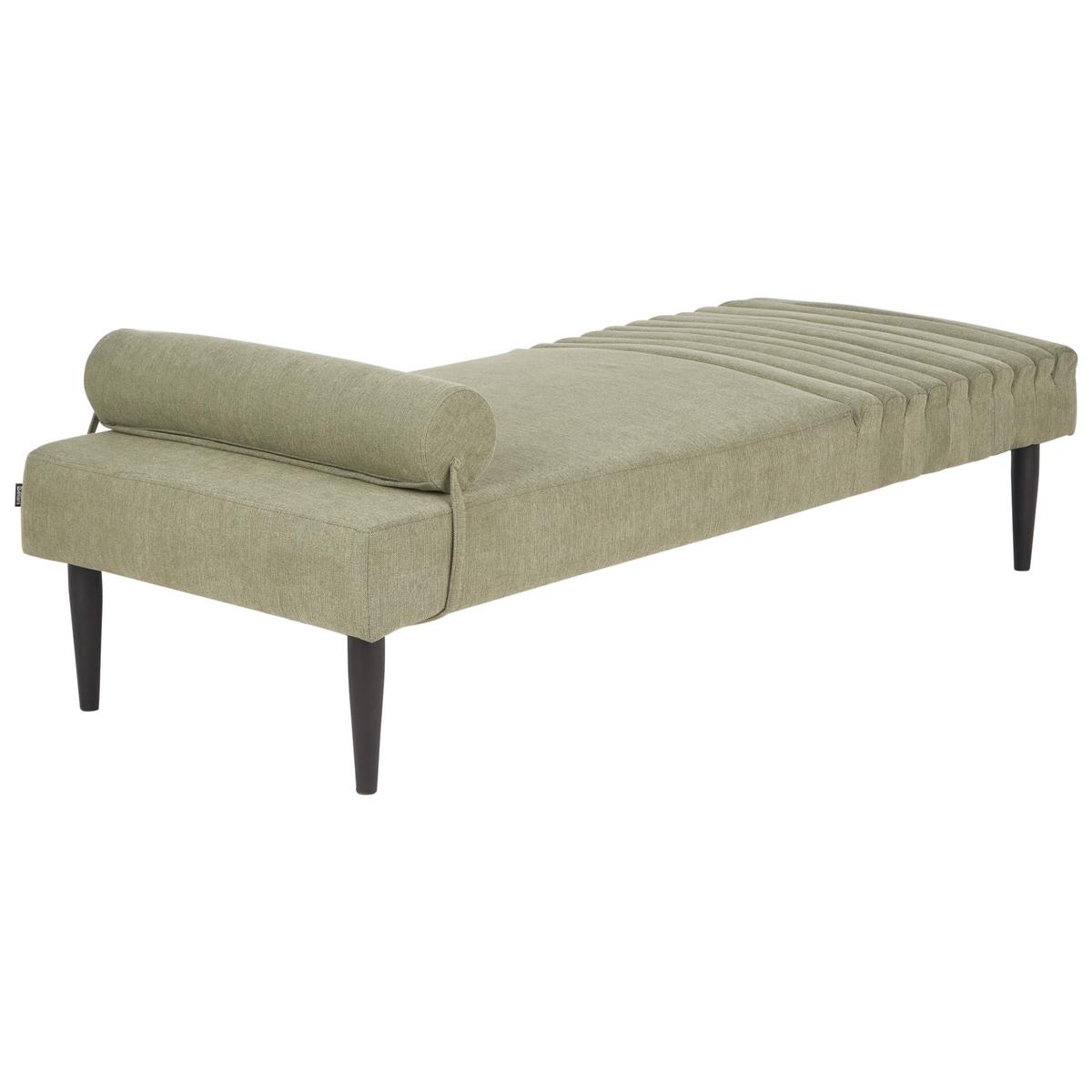 CHAISELONGUE Stoff Grün Mauriac - Grün, Textil (74/40/180cm) - Beliani