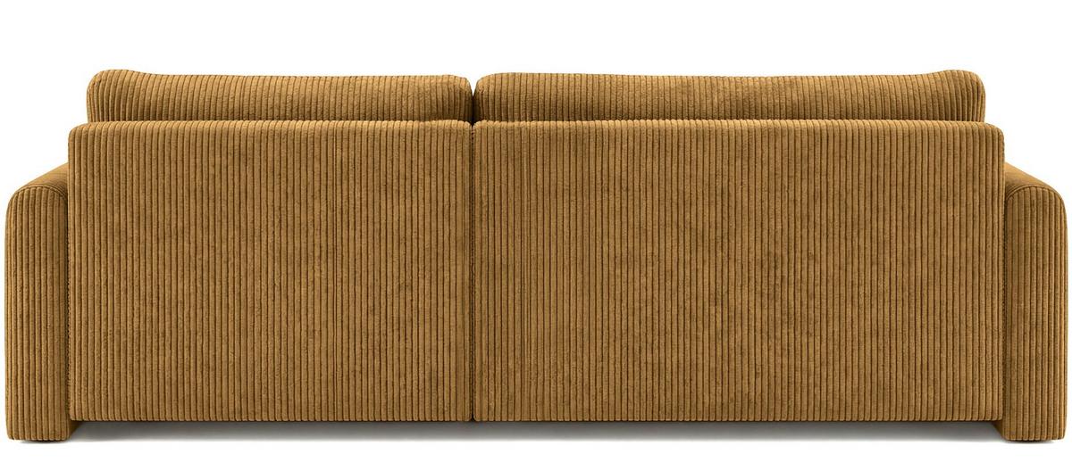 ECKSOFA Cora mit Schlaffunktion & Stauraum, Universell Rechts/Links, Senfgelb Cord Chenille 250/82/160 cm - Gelb/Schwarz, Kunststoff/Textil (250/160cm) - WFL GROUP