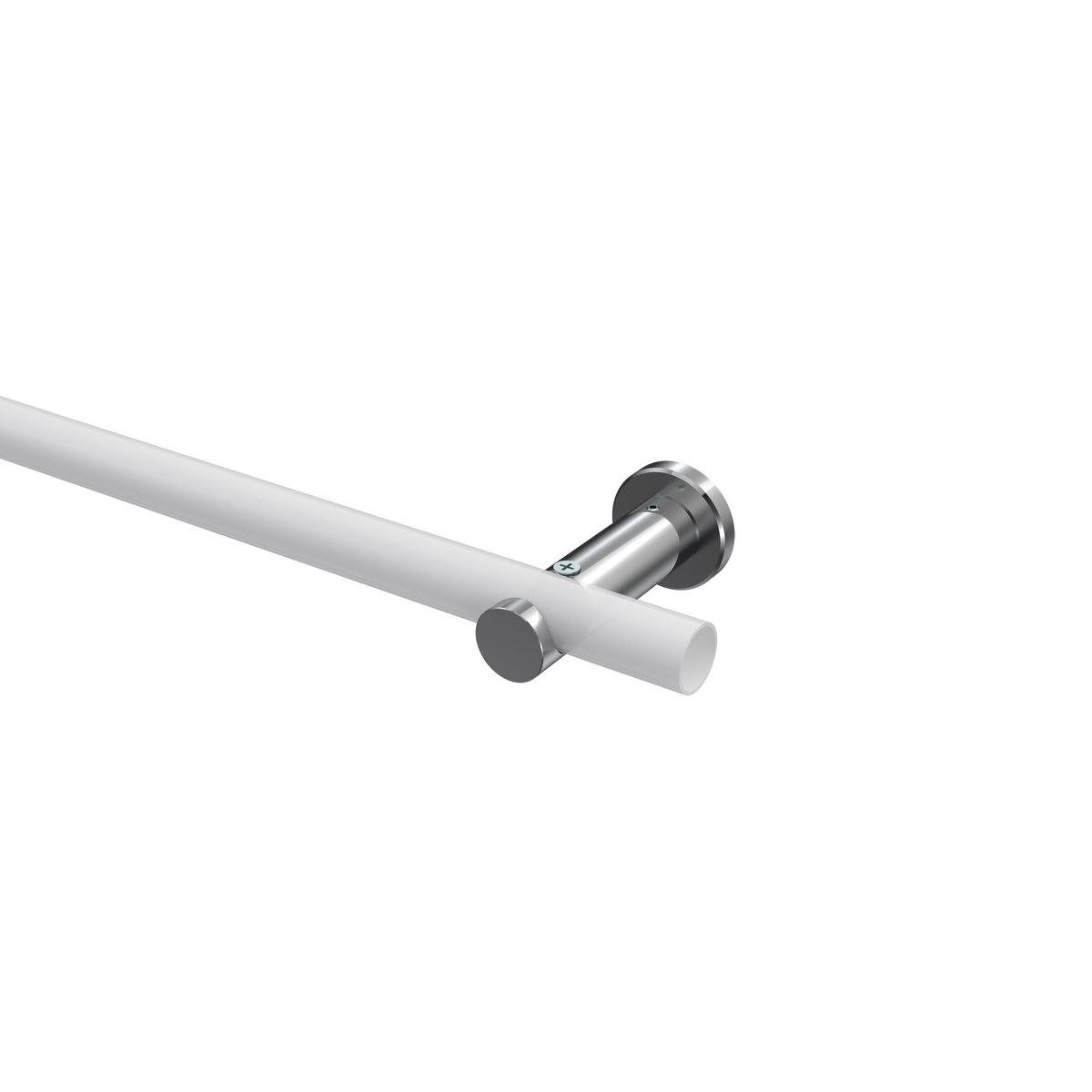 TRÄGER FÜR GARDINENSTANGEN 20 mm Ø, Platon 1-läufig, Chrom - Chromfarben, Metall (9/4/4cm) - INTERDECO