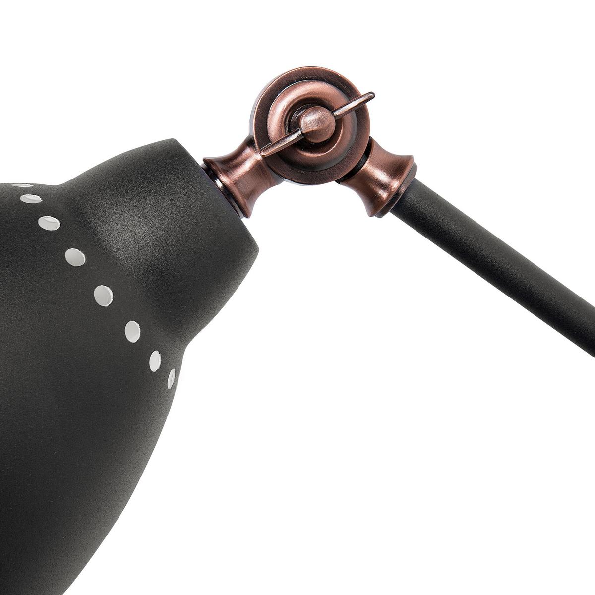 WANDLEUCHTE Mississippi 78/14/18-44 cm - Grau, Metall (14/23/49cm) - Beliani