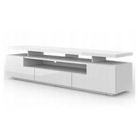 TV LOWBOARD Weiß Hochglanz 180/51/42 - Weiß Hochglanz, Holzwerkstoff (180/51/42cm) - RAUMHIRSCH FURNITURE