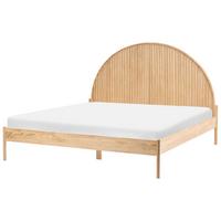 BETT mit Lattenrost 180/200 cm Kiefernholz Hellbraun Mascortel - Hellbraun, Holz (180/200cm) - Beliani