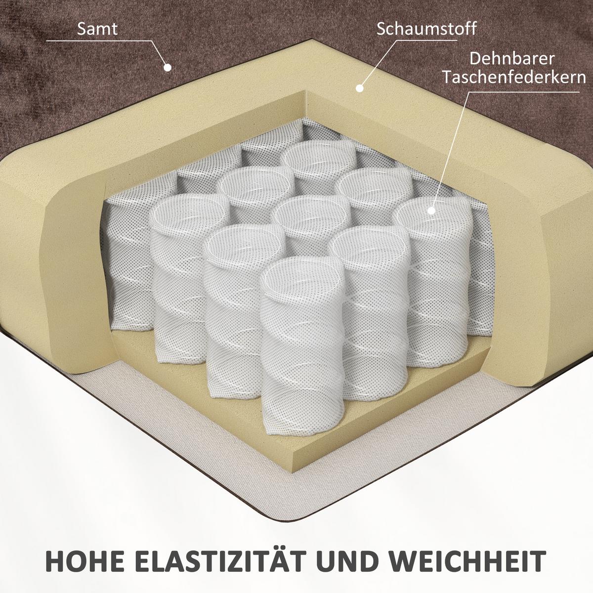 FERNSEHSESSEL mit Aufstehhilfe Relaxsessel mit Liegefunktion, Vibrationsmassage - Schwarz/Braun, Textil/Metall (88/106/95cm) - HOMCOM