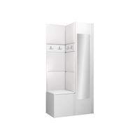 GARDEROBEN-SET Orion XXV - Weiß, Holzwerkstoff/Kunststoff (82/186/46cm) - MIRJAN24