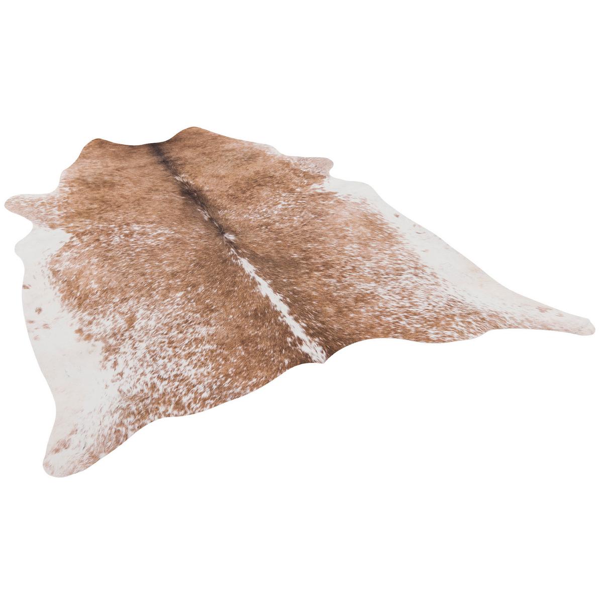 TEPPICH KUNSTFASER TIERFELL OPTIK - Creme/Braun, Textil (155/190cm) - Pergamon