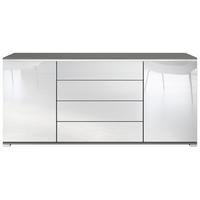 SIDEBOARD Faro Weiß Hochglanz - Weiß Hochglanz, Holzwerkstoff (166.5/75.5/35cm) - Vladon
