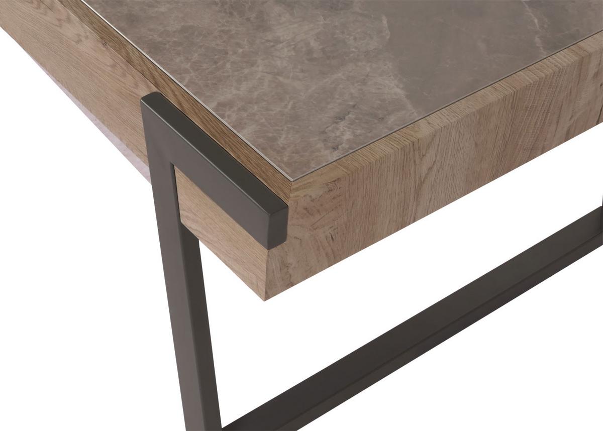 COUCHTISCH rechteck Grau - Grau, Stein (64/120/43cm) - MCW