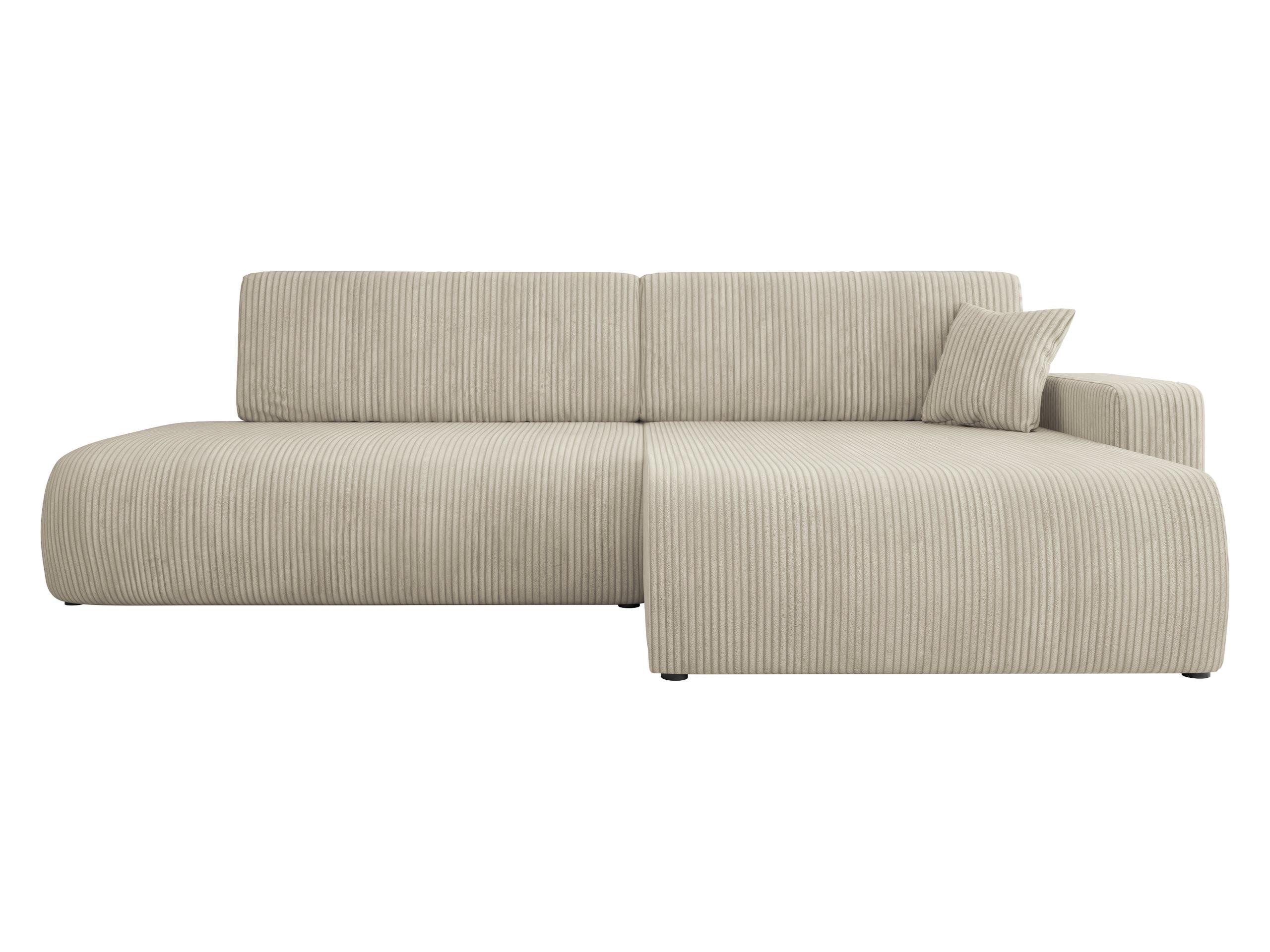 ECKSOFA Piano O Cord - Beige/Schwarz, Holz/Kunststoff (262/145cm) - MIRJAN24