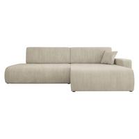 ECKSOFA Piano O Cord - Beige/Schwarz, Holz/Kunststoff (262/145cm) - MIRJAN24