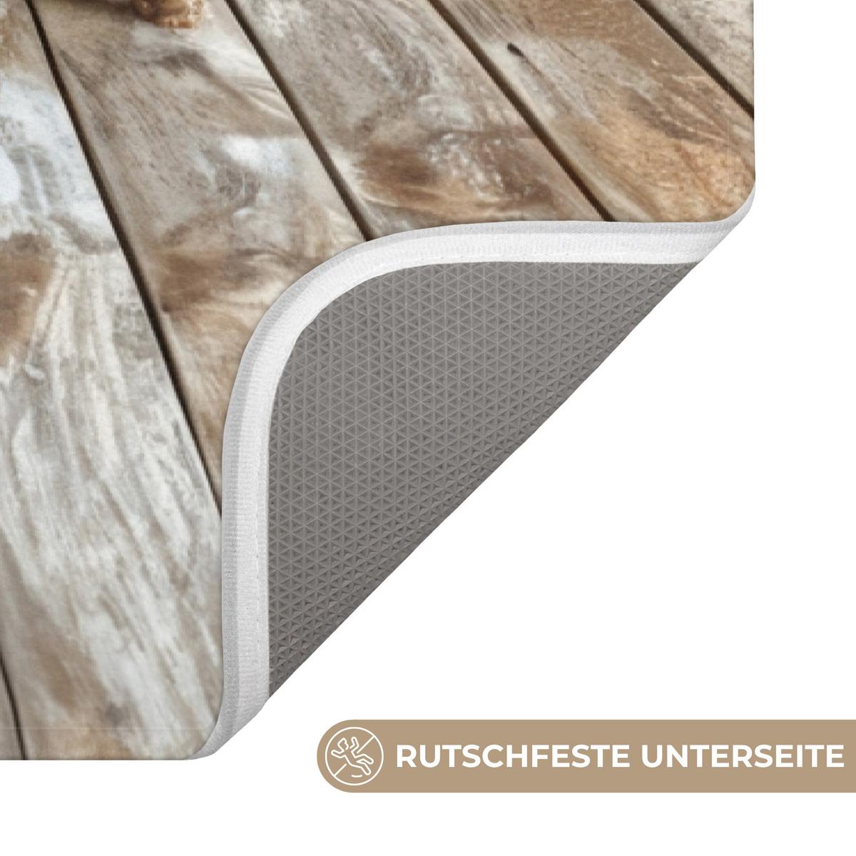 BADEMATTE Esel - Tiere - Badewanne - Schaumstoff 60x90 cm - Creme, Textil (60/90cm) - OnlyWow