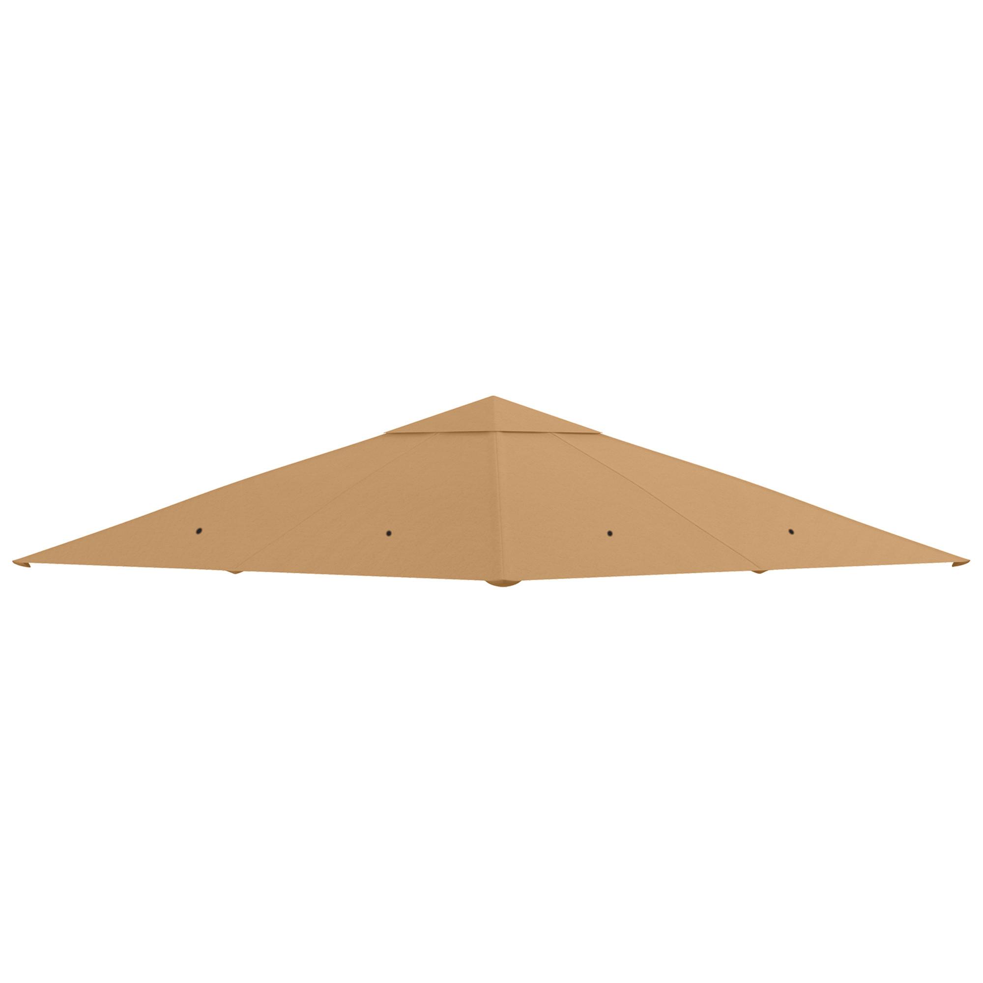 PAVILLONDACH, Sonnenschutz, Beige - Beige, Kunststoff (298/1/298cm) - Outsunny