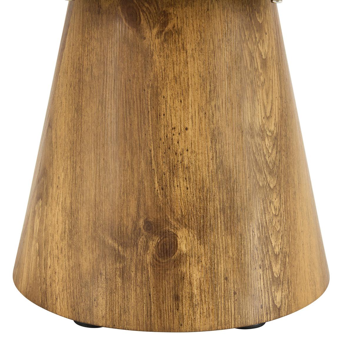COUCHTISCH Rund Naturholzoptik MDF Ø 60 cm Beistelltisch Holz - Naturfarben, Holzwerkstoff (60/60/35cm) - Urban Meuble