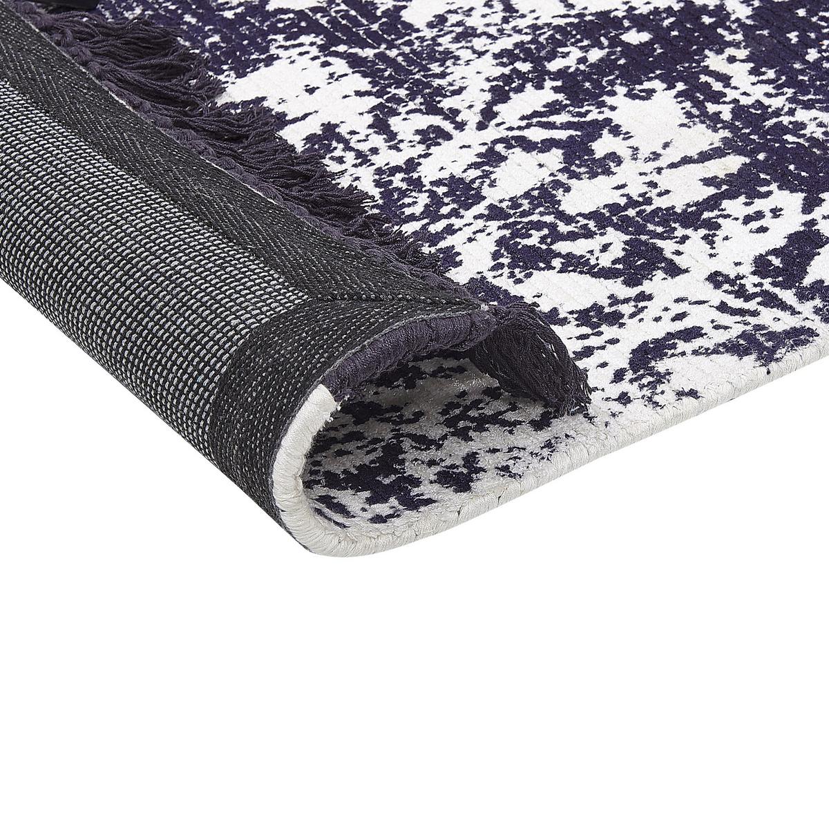 KURZFLOR-TEPPICH Akarsu 150/80 cm - Violett, Naturmaterialien (80/150cm) - Beliani