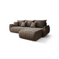 ECKSOFA Akita - Braun, Holzwerkstoff/Textil (280/185cm) - Fun Möbel