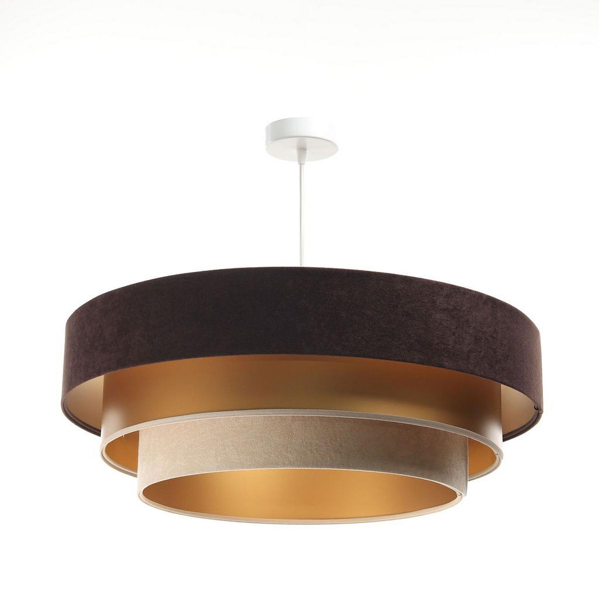 HÄNGELEUCHTE Beige 60/20 cm - Schwarz, Kunststoff (60/1.5/20cm) - ONZENO