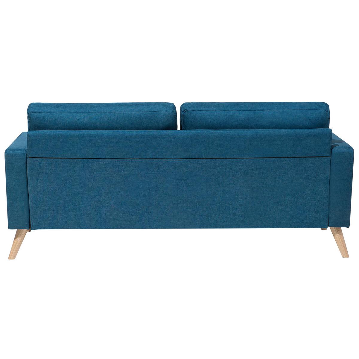 2-SITZER-SOFA Polyester Blau Kalmar - Hellblau, Textil (182/88/74cm) - Beliani