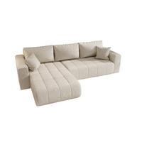 ECKSOFA Camila - Creme, Holzwerkstoff/Textil (280/185cm) - Fun Möbel