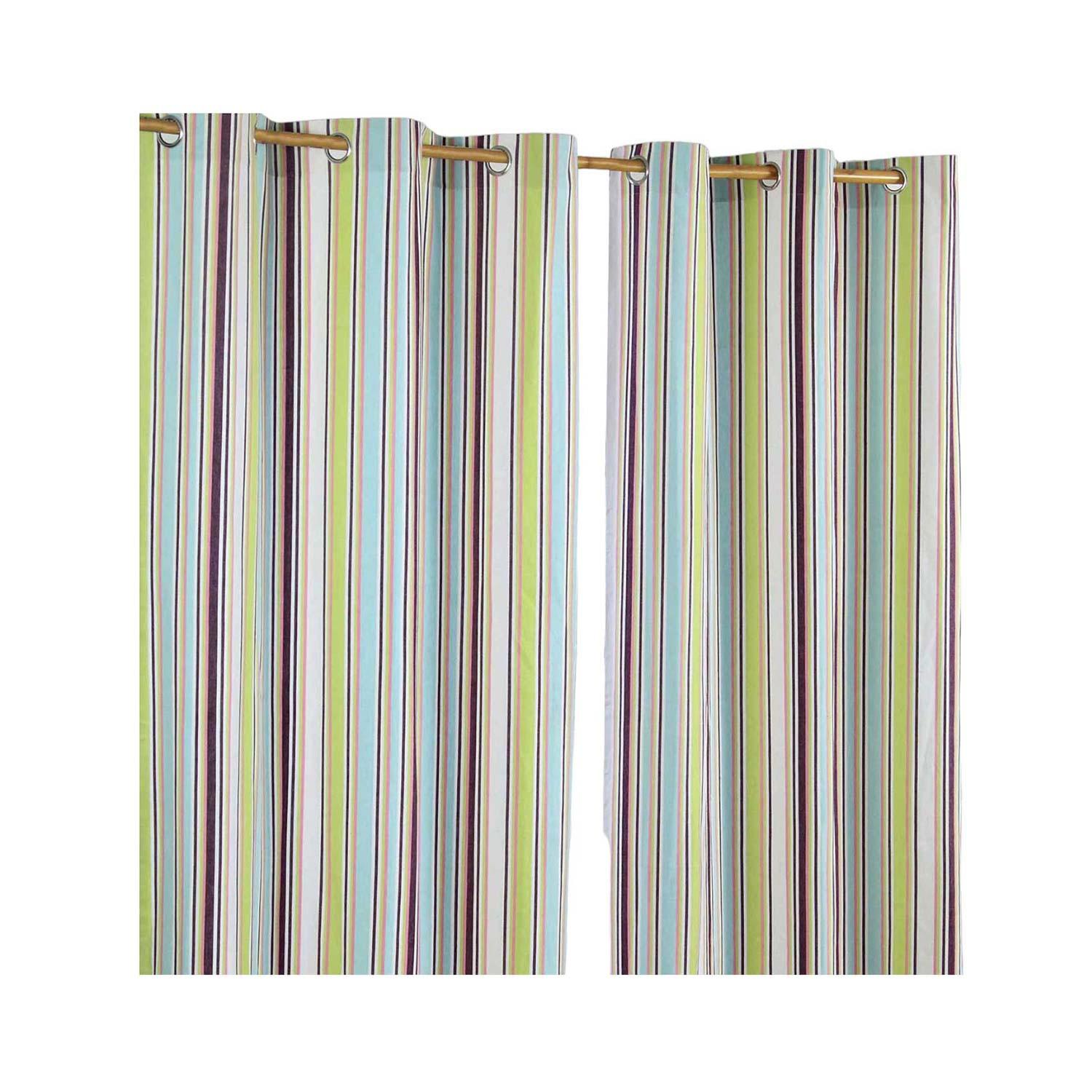 ÖSENVORHANG Osaka blickdicht 2er-Set, 117/137 cm - Multicolor, Textil (117/137cm) - Homescapes
