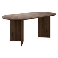 ESSTISCH Gelizo 22 mm - Nussbaumfarben, Holzwerkstoff (90/185/75cm) - MIRJAN24