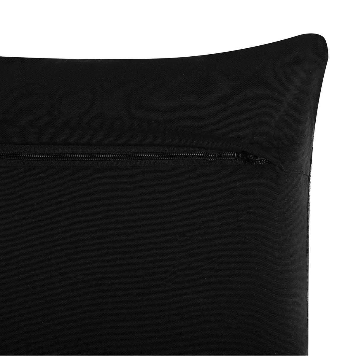 DEKOKISSEN 2er-Set Dunkelbraun 45/45 cm Karur - Dunkelbraun, Naturmaterialien/Textil (45/45cm) - Beliani