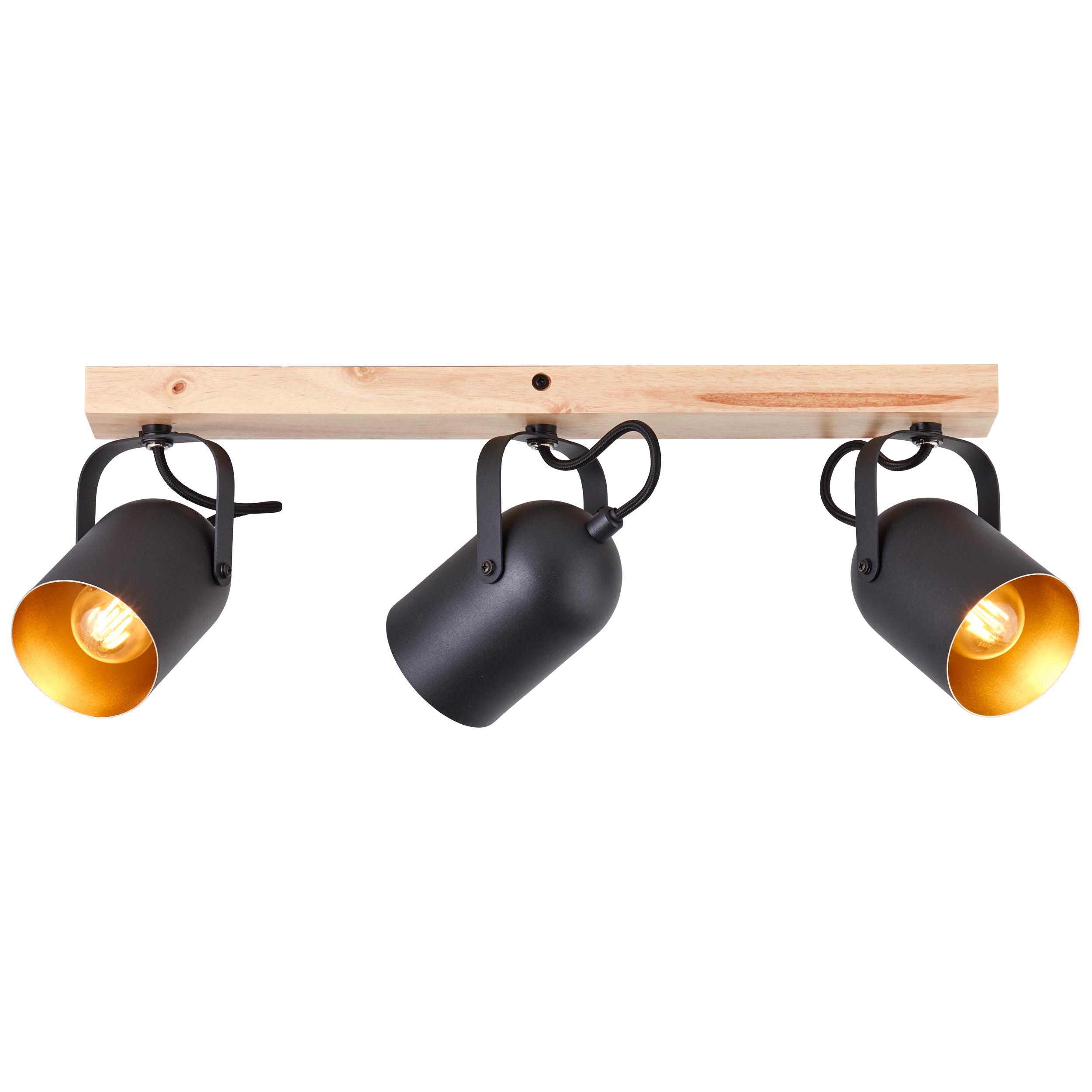SPOTBALKEN Tronte 99797/86 - Schwarz, Holz (8/57.5/17.5cm) - Brilliant