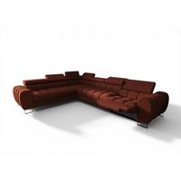 ECKSOFA Bastien Relax - Rot, Holzwerkstoff/Textil (260/330cm) - Fun Möbel