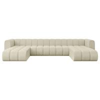 WOHNLANDSCHAFT modulares Sofa Joren-U2 - 410x177x70 cm Beige - Beige, Holzwerkstoff/Textil (410/70/177cm) - ALTDECOR