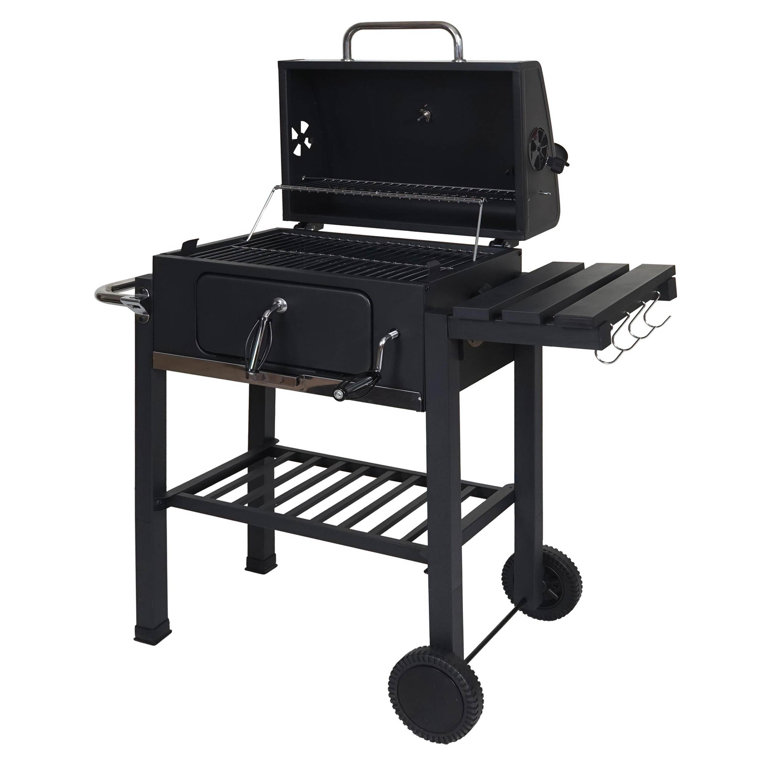 GRILLWAGEN Schwarz - Schwarz, Metall (100/110/51cm) - MCW