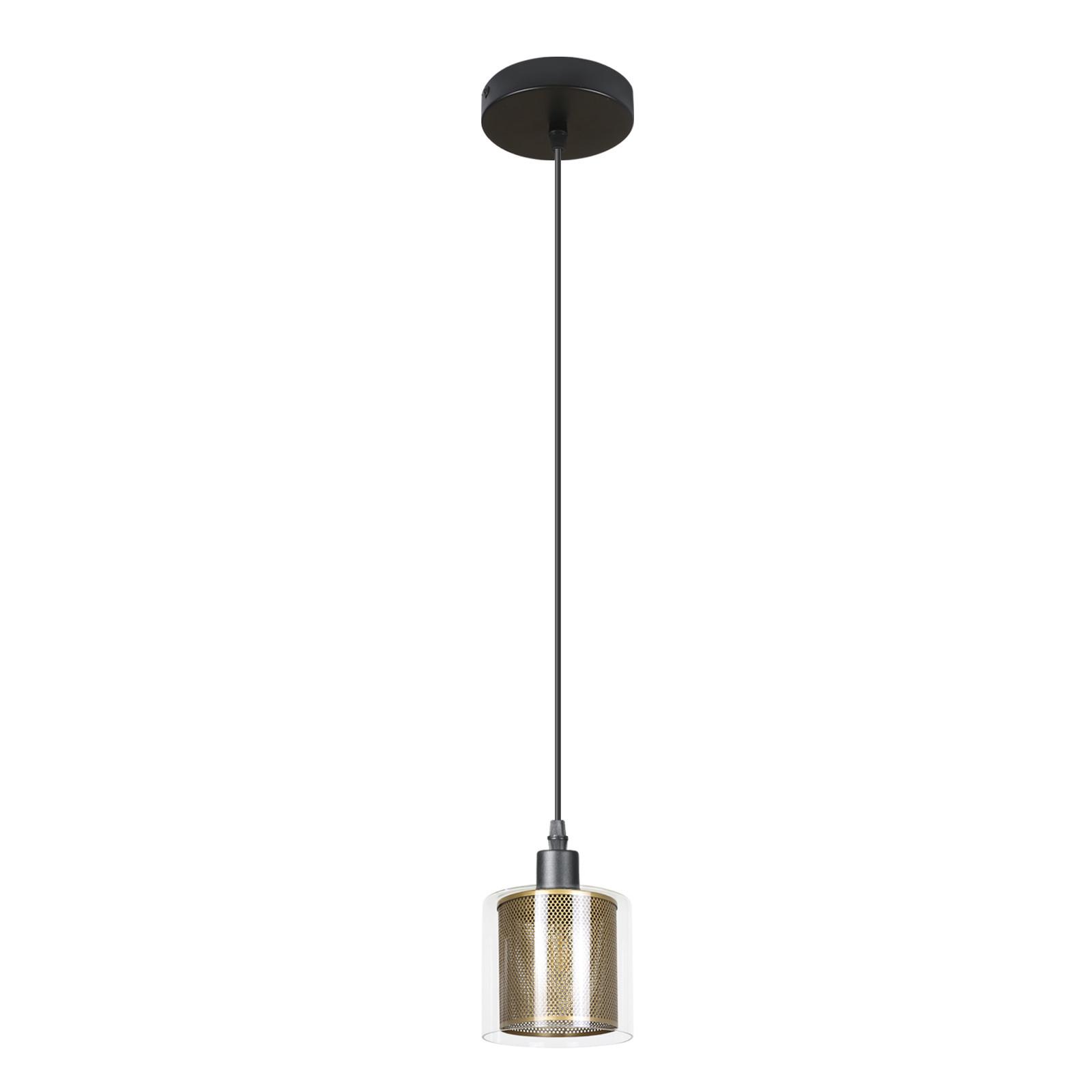 PENDELLEUCHTE Lorelei 13/13/160 cm - Goldfarben, Metall (13/13/160cm) - Nettlife