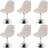 ESSZIMMERSTUHL Grau 6er-Set - Creme/Grau, Textil (47/84/50cm) - MCW