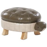 TIERHOCKER Turtle 43/73/26 cm - Grün, Kunststoff/Textil (73/26/43cm) - Beliani