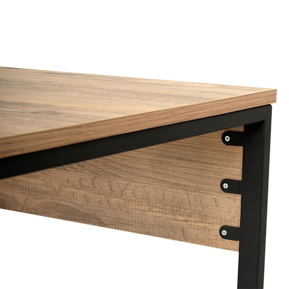 DOPPELSCHREIBTISCH - twin 240/60/74 cm - Beige, Holz/Holzwerkstoff (240/60/74cm) - Calicosy