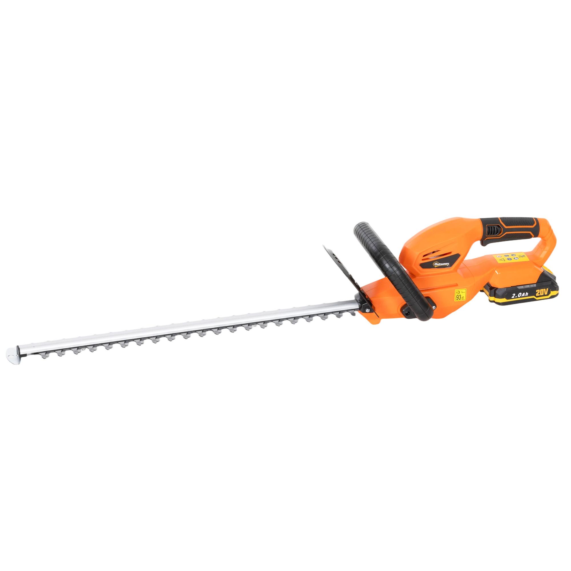 HECKENSCHERE ABS 65Mn Orange - Orange, Kunststoff (19/17/94cm) - Outsunny