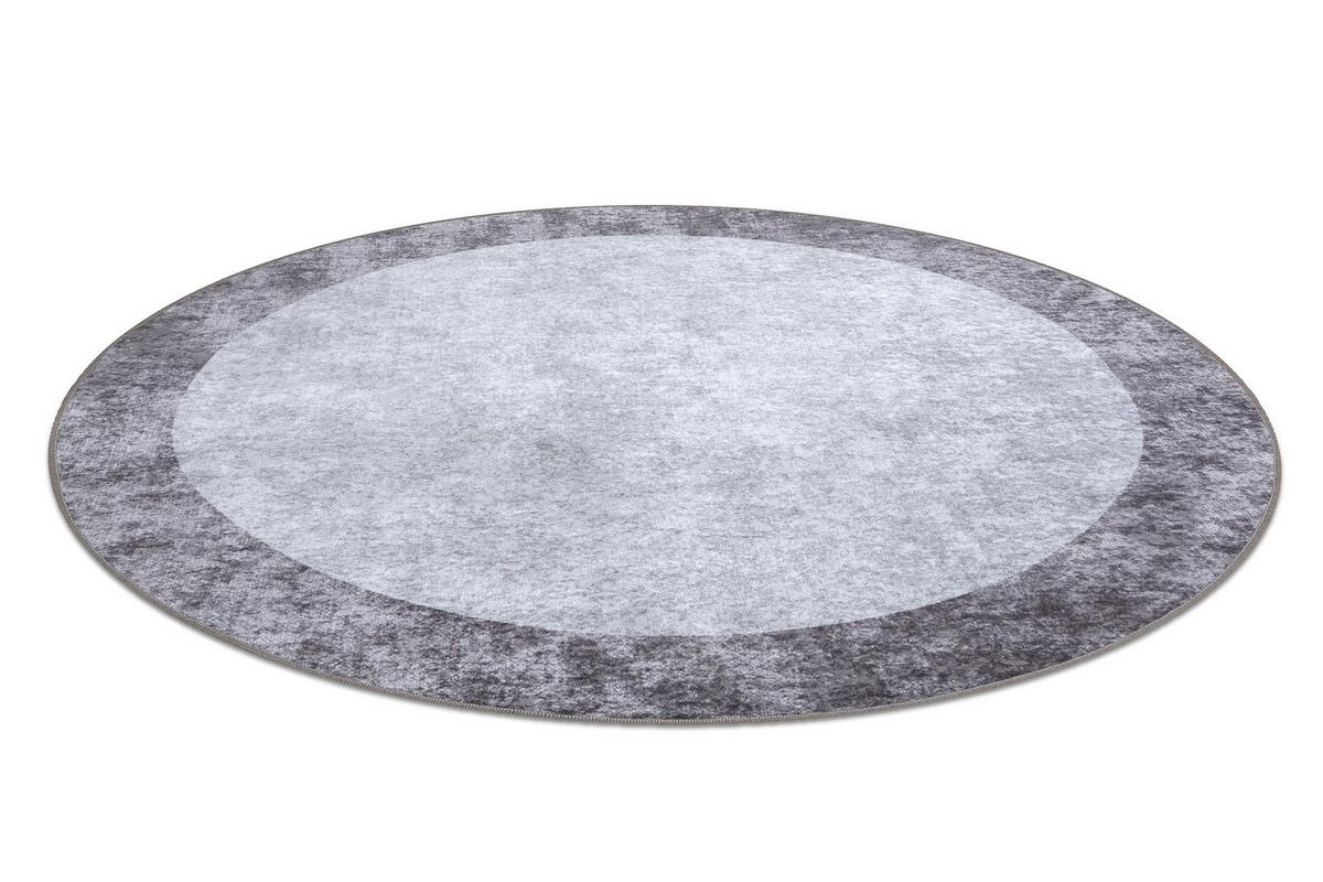 TEPPICH Miro 100 cm - Grau, Textil (100/100cm) - rugsX