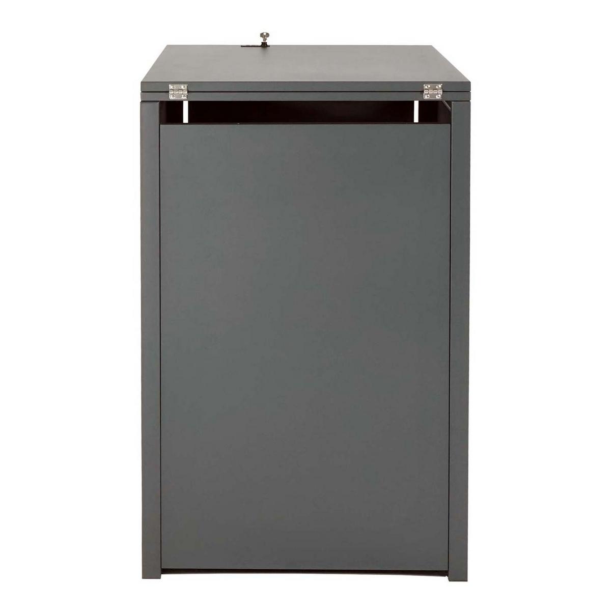 1ER-MÜLLTONNENVERKLEIDUNG Buche Dekor - Buchefarben, Metall (73/117/98cm) - MCW