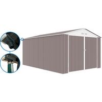METALL-GARAGE PVC nevada - Hellgrau, Metall (570/310/570cm) - Habitat Garten