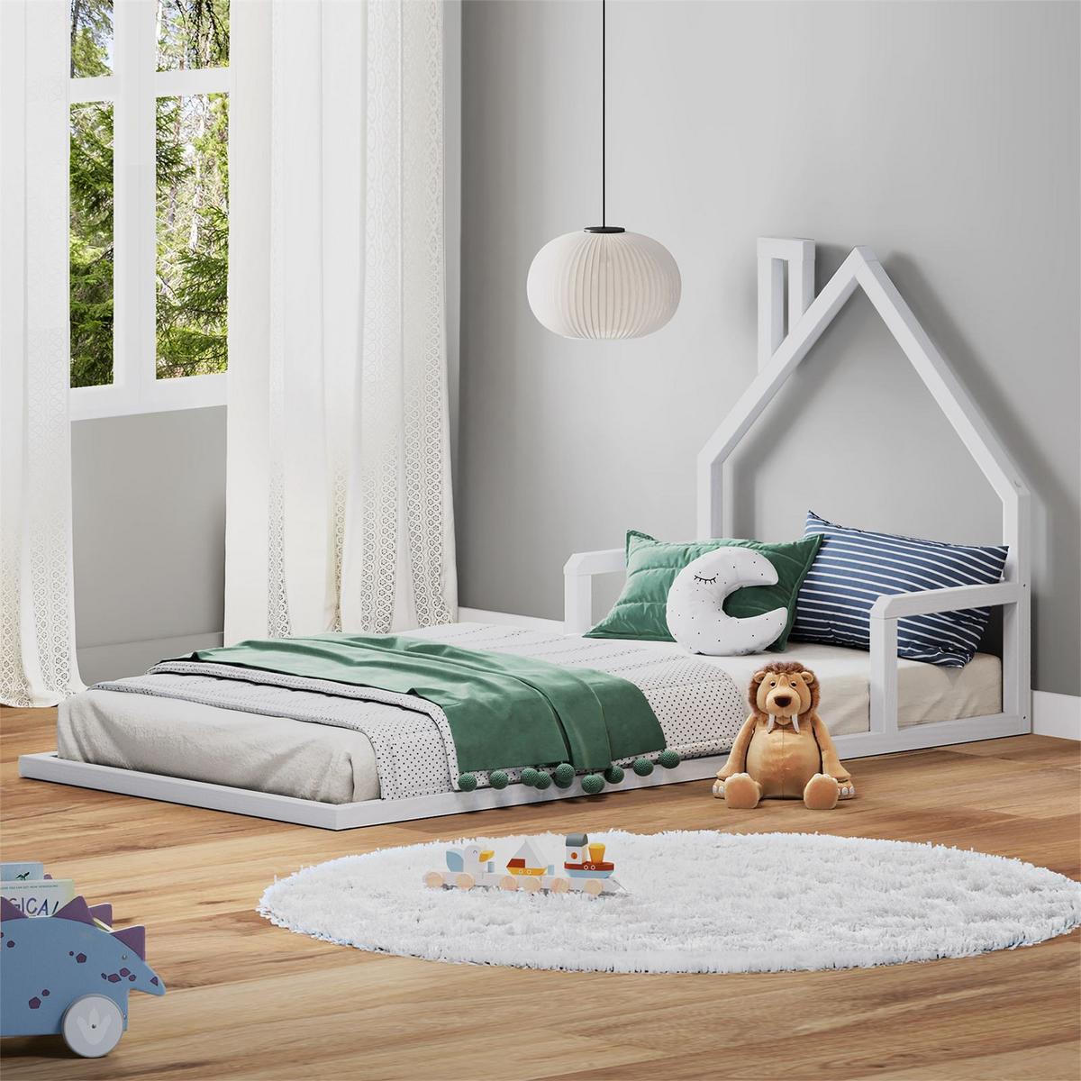 BODENBETT ELOA 90x200 cm weiß - Weiß, Holz - IDIMEX