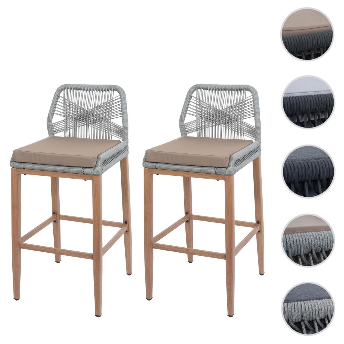 BARHOCKER Hellgrau, Taupe - Taupe/Hellgrau, Metall (45/101/50cm) - MCW