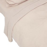 LEINEN-BETTLAKEN ohne Gummizug aus 60% Leinen & 40% Baumwolle - Beige, Textil (240/275cm) - Homescapes