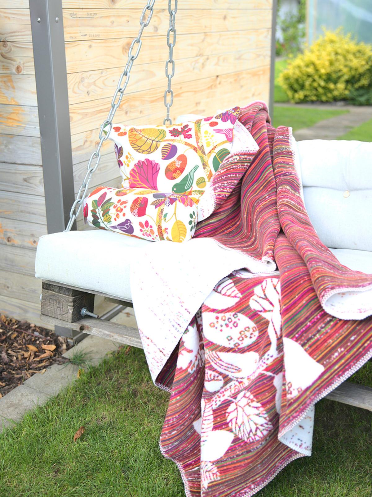 WENDE-WOHNDECKE Zauberwald Baumwoll-Mischgewebe 150/200 cm - Multicolor, Textil (150/200cm) - beties Heimtextil