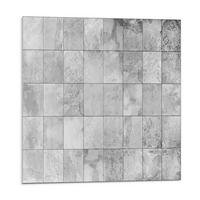 WANDPANEEL 9 Stück 30x30 cm selbstklebend Osmire - Alufarben, Kunststoff (30/1.6/30cm) - Wallfluent