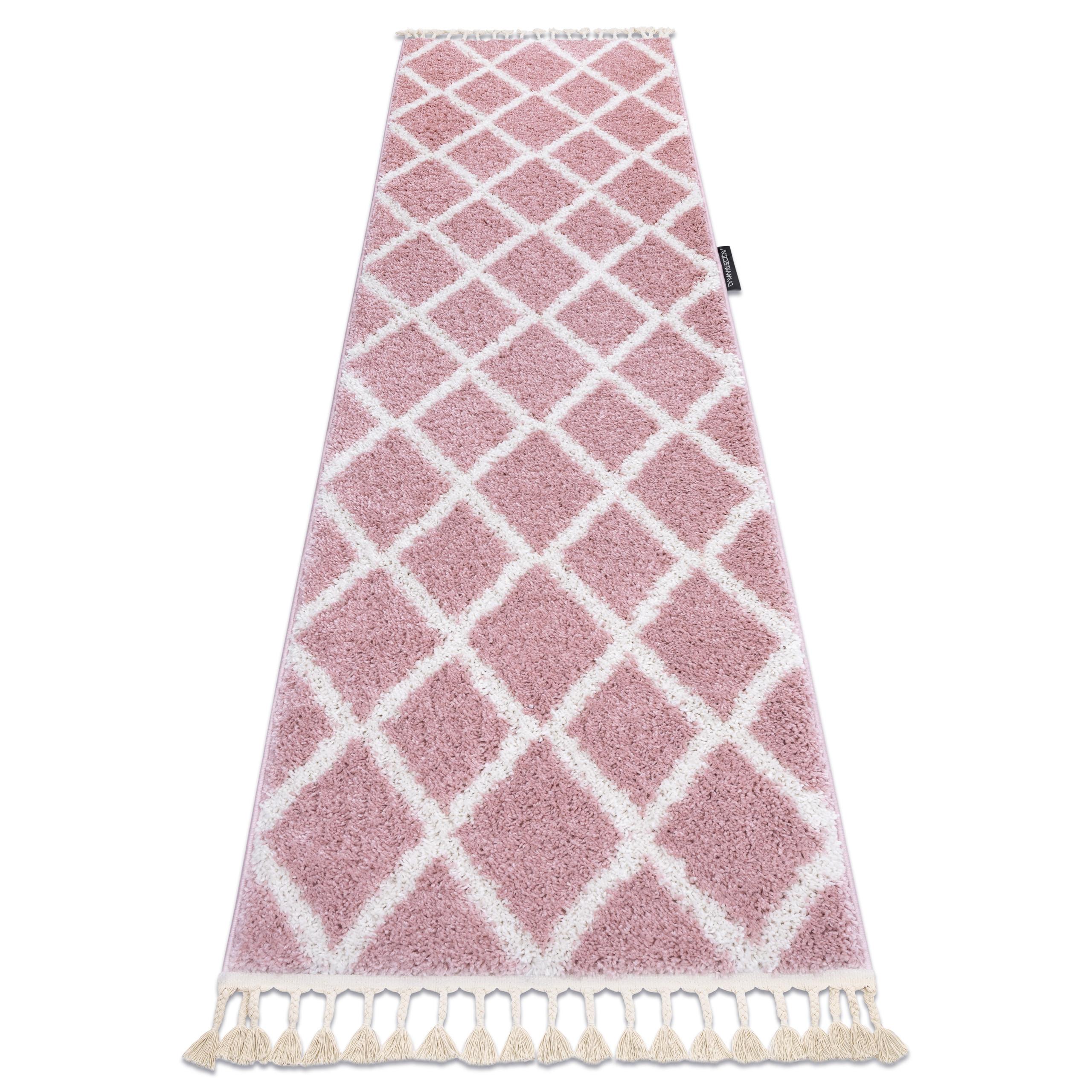 TEPPICH Berber 80/250 cm - Pink, Textil (80/250cm) - rugsX